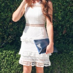 Aqua Ruffle Dress